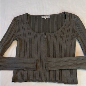 Pink Republic Ribbed Long Sleeve Top